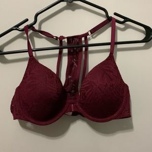Maroon front clasp bra!